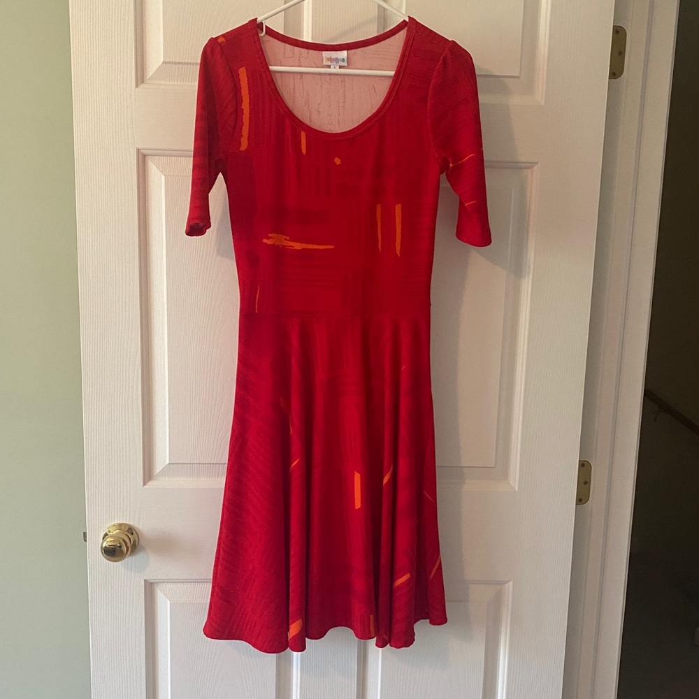 2/$40: LuLaRoe Nicole Red Dress